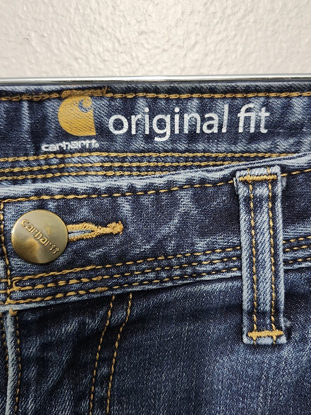 Carhartt Women’s Denim Bermuda Shorts - Medium Blue Size 12 - Picture 3 of 8